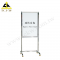 Stainless Steel Placard (Magnetic White board + Cork Board)(TA-160S) 